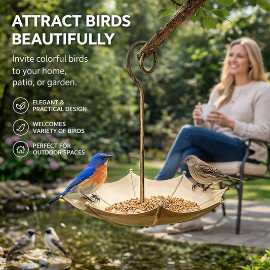 🐦 Mini Umbrella Bird Feeder — Whimsical Garden Charm 🔥