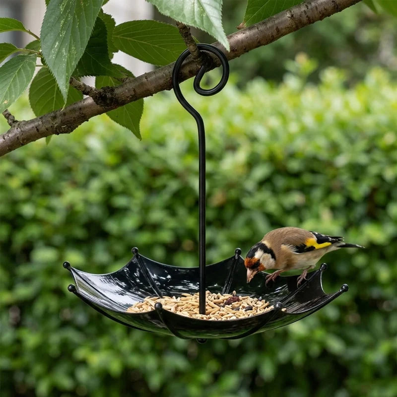Brollis Umbrella Shaped Hanging Bird Feeder