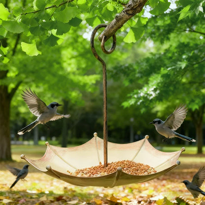Brollis Umbrella Shaped Hanging Bird Feeder